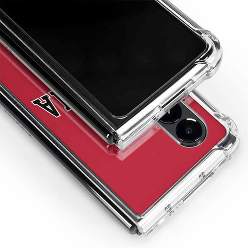 University of Georgia Bulldogs Galaxy Z Fold4 5G Clear Case